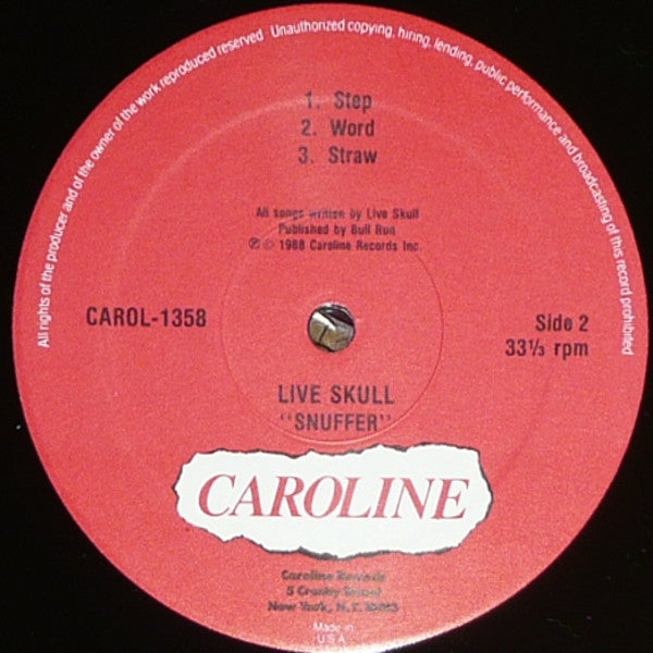 Live Skull : Snuffer (12", MiniAlbum)