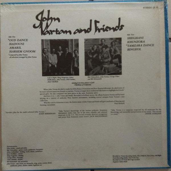 John Vartan : Armenian And Near Eastern Folk Dance Music (LP)