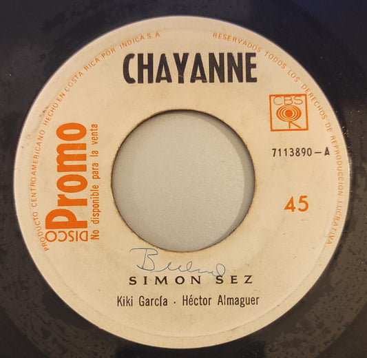Chayanne : Simon Sez  (7", S/Sided, Single, Promo)