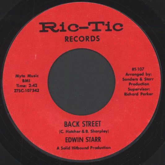 Edwin Starr : Back Street (7", Single, Mono, Styrene, Ter)