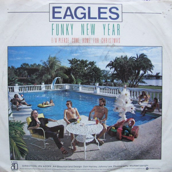 Eagles : Please Come Home For Christmas / Funky New Year (7", Single, AR)