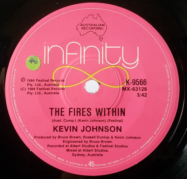 Kevin Johnson (5) : A Hard Act To Follow (7", Single)