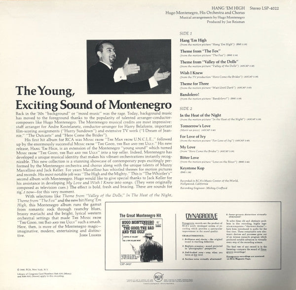 Hugo Montenegro, His Orchestra And Chorus : Hang 'Em High (LP)