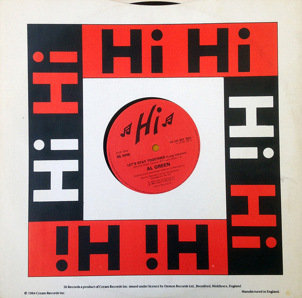 Al Green : Let's Stay Together (12", RE, Red)