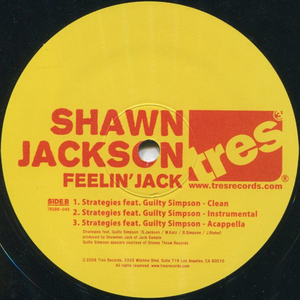 Shawn Jackson (2) : Feelin' Jack (12")