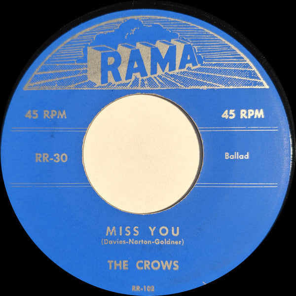 The Crows : Miss You / I Really, Really Love You (7", Single, RE, Unofficial)