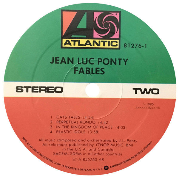 Jean-Luc Ponty : Fables (LP, Album, AR )