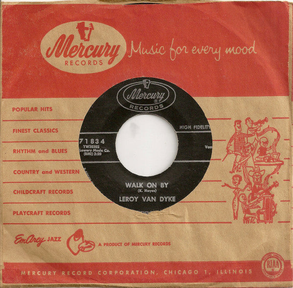Leroy Van Dyke : Walk On By (7", Single, Styrene)