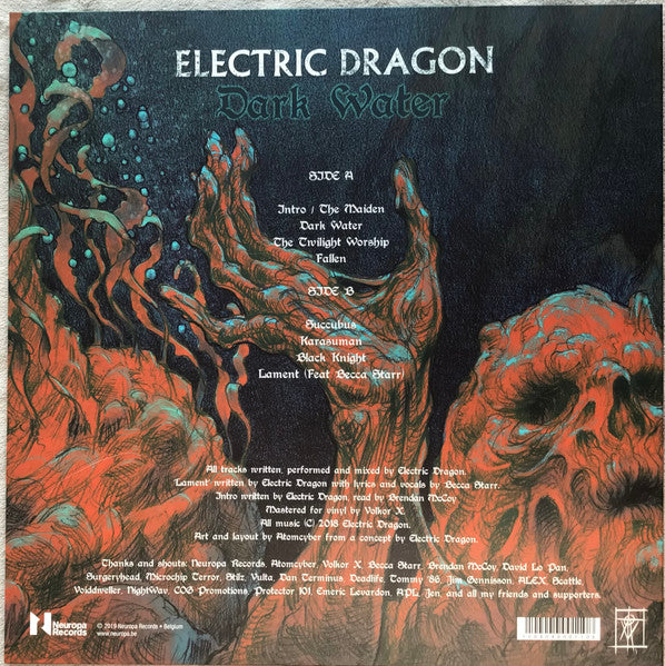 Electric Dragon : Dark Water (LP, Album, Ltd, Bla)
