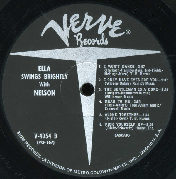Fitzgerald* - Riddle* : Ella Swings Brightly With Nelson (LP, Album, Mono, MGM)