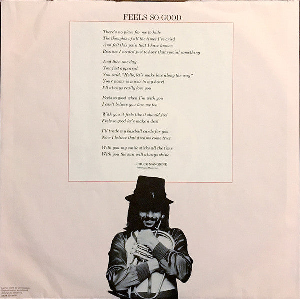 Chuck Mangione : Feels So Good (LP, Album)