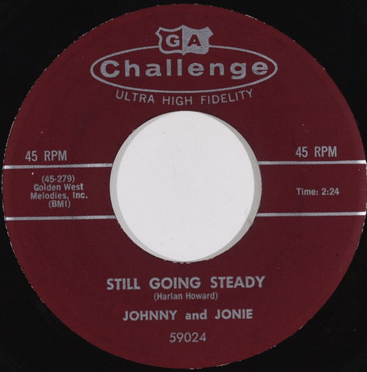 Johnny & Jonie Mosby : Still Going Steady / Some Of Them Bones Are Mine (7", Single)