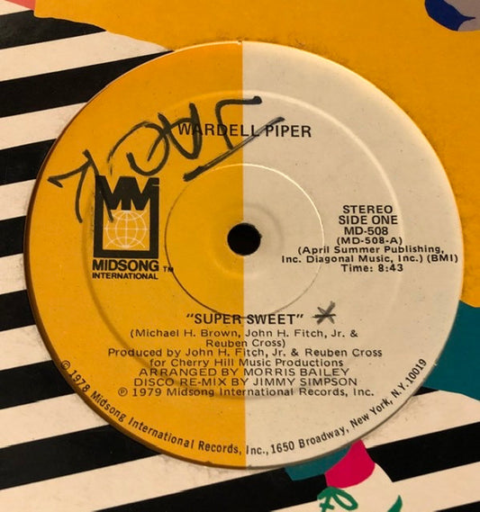 Wardell Piper : Super Sweet (12", Single)