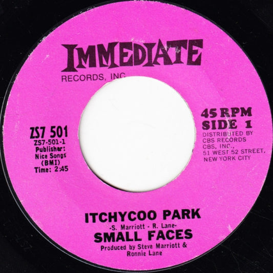Small Faces : Itchycoo Park (7", Single)