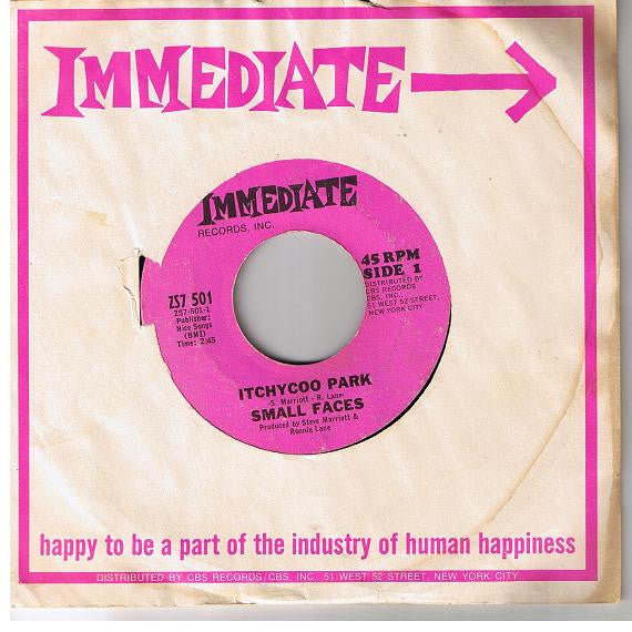 Small Faces : Itchycoo Park (7", Single)