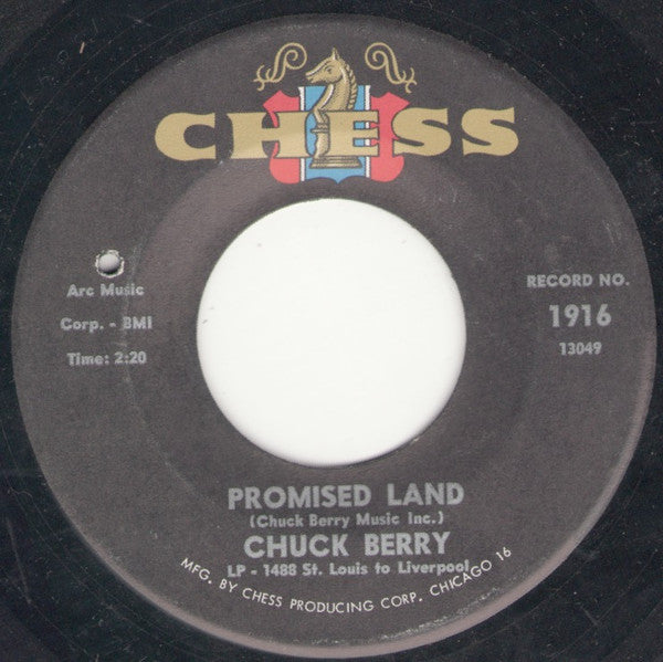 Chuck Berry : Promised Land (7", Single, Mono)