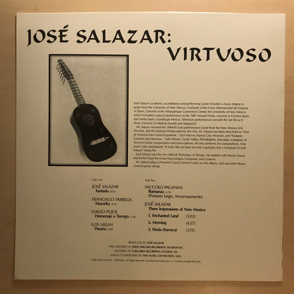 José Salazar (6) : Virtuoso (LP)