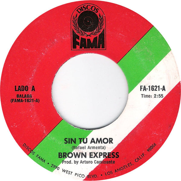 Brown Express : Sin Tu Amor (7")