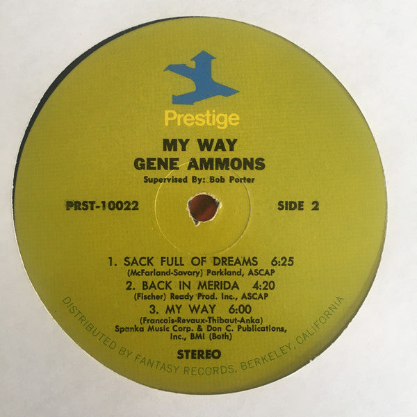 Gene Ammons : My Way (LP, Album, Hol)