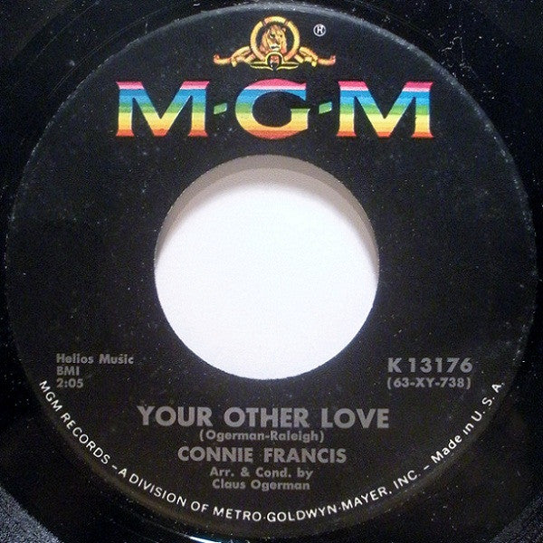 Connie Francis : Your Other Love / Whatever Happened To Rosemarie (7", Single)
