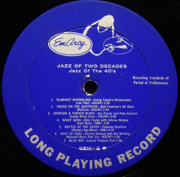 Various : Jazz Of Two Decades (LP, Comp, Mono)
