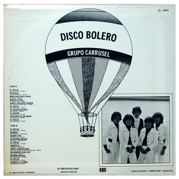 Grupo Carrusel : Disco Bolero (LP, Album)