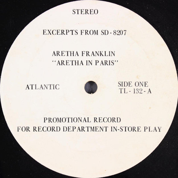 Aretha Franklin / Archie Bell & The Drells : Promotional LP For Record Department-In-Store-Play (LP, Promo, Smplr)