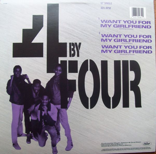 4 By Four : Want You For My Girlfriend (12")