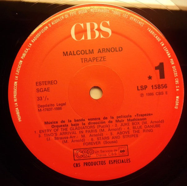 Malcolm Arnold : Trapeze (LP, Album)