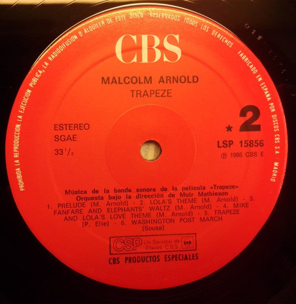 Malcolm Arnold : Trapeze (LP, Album)
