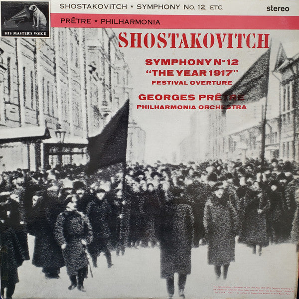 Dmitri Shostakovich, Georges Prêtre, Philharmonia Orchestra : Symphony No.12 (The Year 1917) (LP)