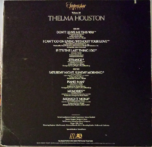 Thelma Houston : Thelma Houston (LP, Comp)