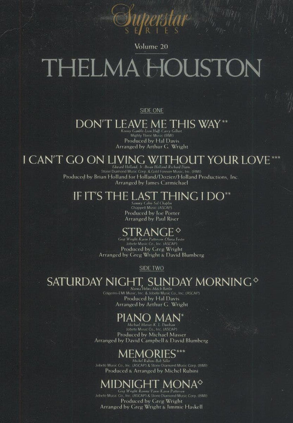 Thelma Houston : Thelma Houston (LP, Comp)