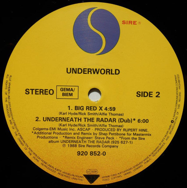 Underworld : Underneath The Radar (12")