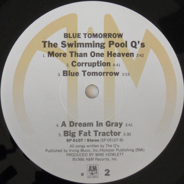 The Swimming Pool Q's : Blue Tomorrow (LP, Album, EMW)