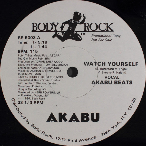 Akabu (2) : Watch Yourself (12", Promo)