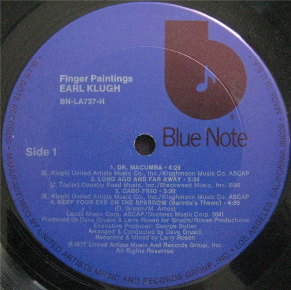 Earl Klugh : Finger Paintings (LP, Album, All)