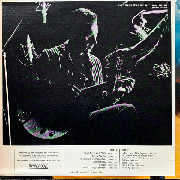 Chet Atkins : Chet Atkins Picks The Best (LP, Ind)