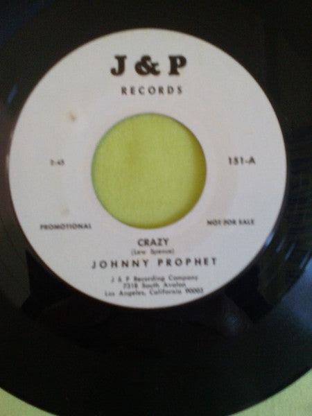 Johnny Prophet : Crazy (7", Single, Promo)