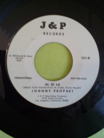 Johnny Prophet : Crazy (7", Single, Promo)