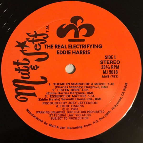 Eddie Harris : The Real Electrifying Eddie Harris (LP, Album)