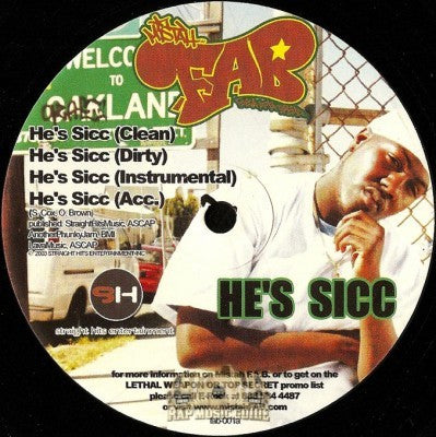 Mistah FAB* : He's Sicc / Beaverduck (12", Maxi)