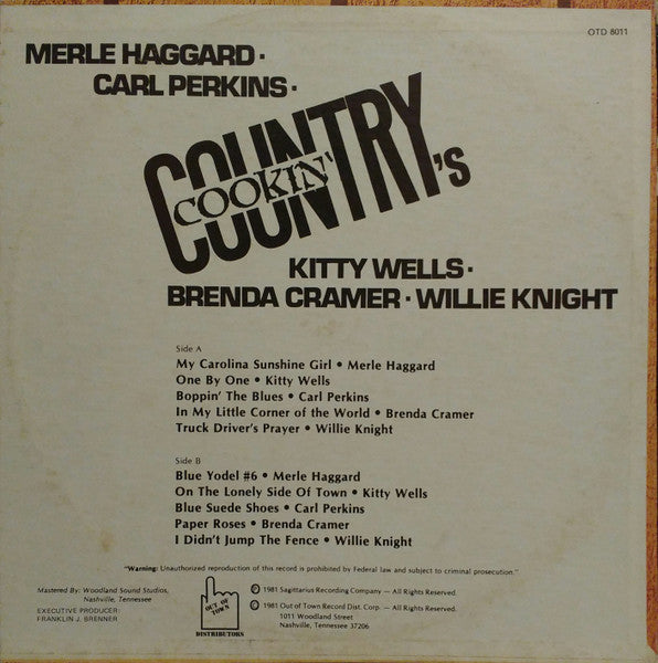 Various : Country's Cookin' (LP)
