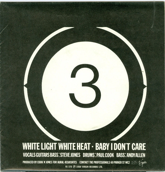 The Professionals (7) : One Two Three (7", Single, Pos)