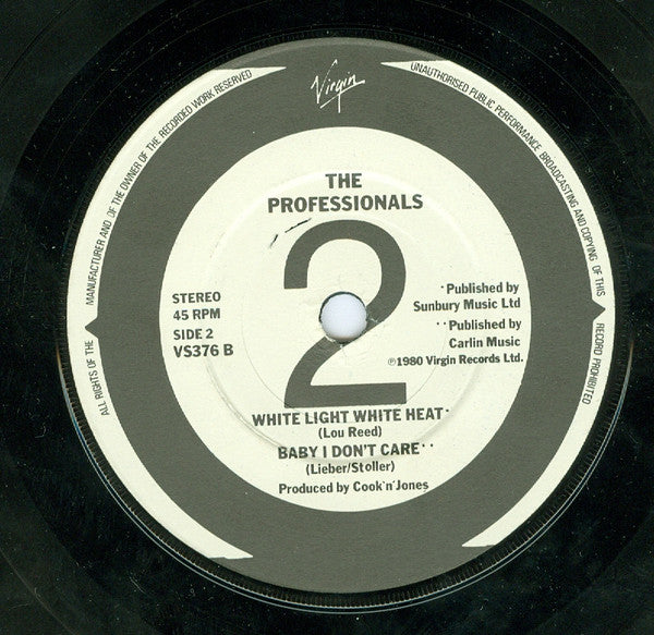 The Professionals (7) : One Two Three (7", Single, Pos)