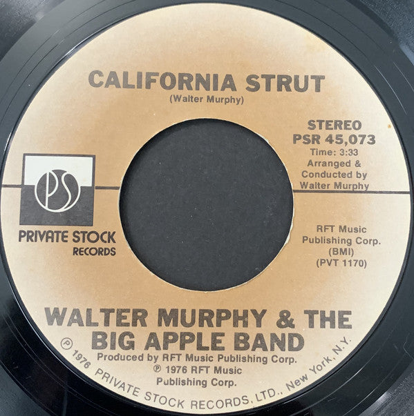 Walter Murphy & The Big Apple Band : A Fifth Of Beethoven / California Strut (7", Single, Styrene, Ter)