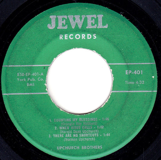 Terry Upchurch And The Upchurch Brothers : Counting My Blessings (7", EP)