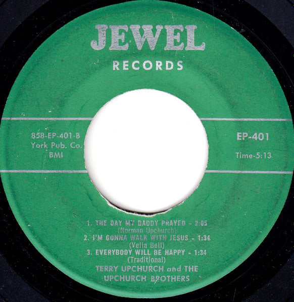 Terry Upchurch And The Upchurch Brothers : Counting My Blessings (7", EP)