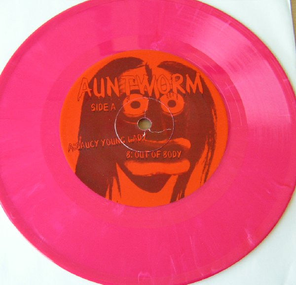 Aunt Worm : Saucy Young Lady (7", Single, Red)