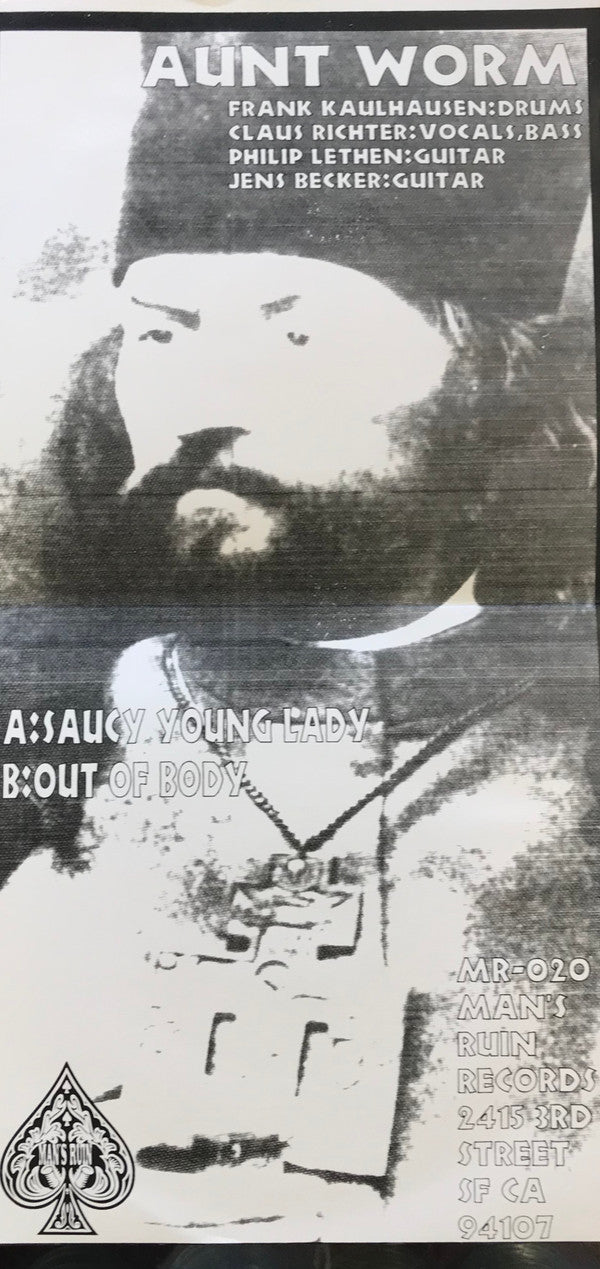 Aunt Worm : Saucy Young Lady (7", Single, Red)